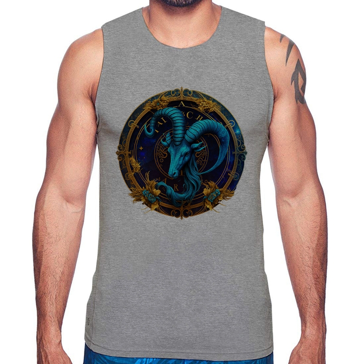 Regata Capricórnio Sígno - Cinza