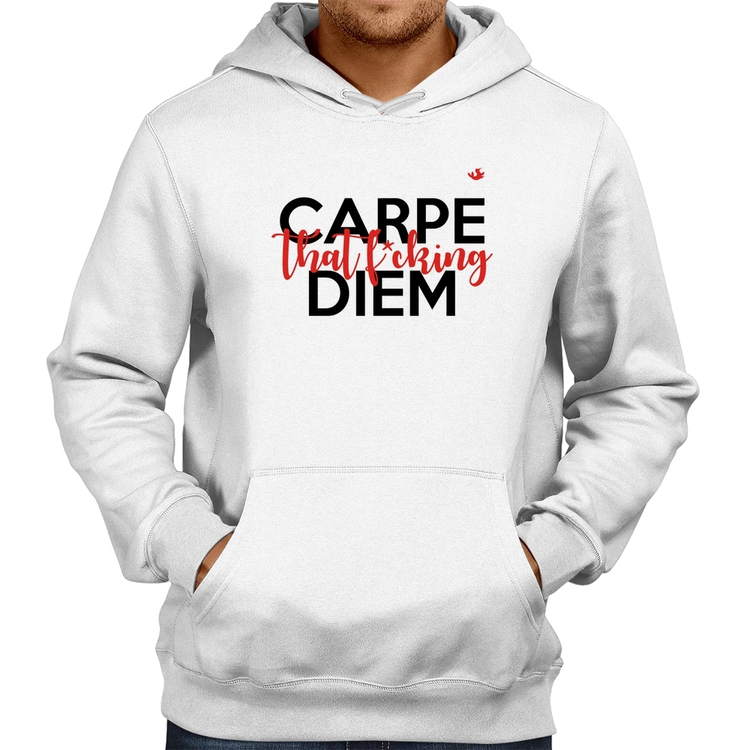 Moletom Carpe that fucking Diem - Branco
