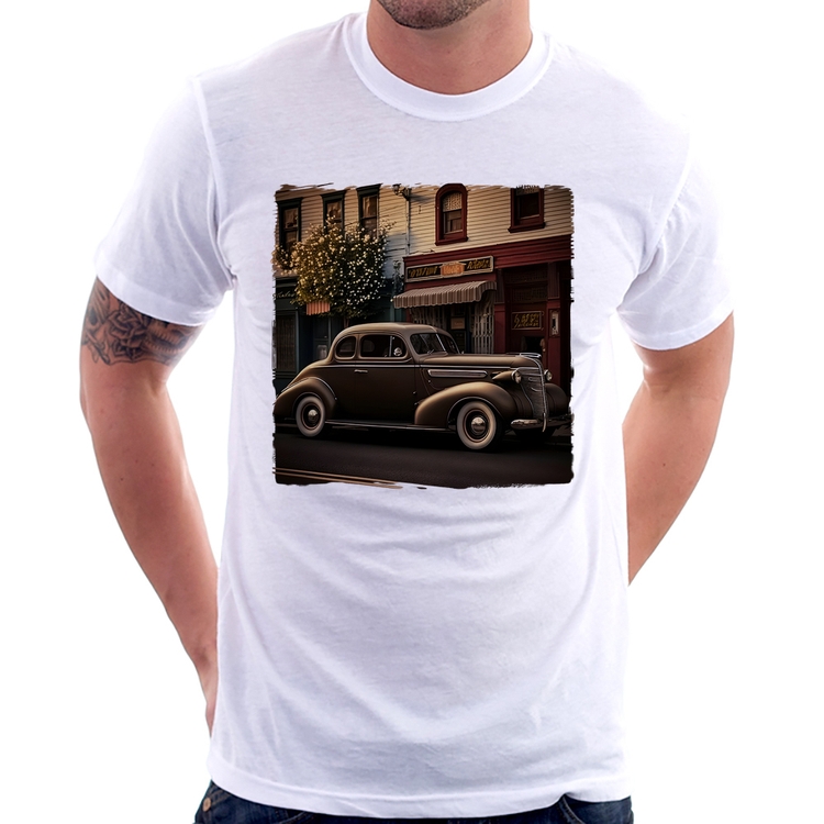 Camiseta Carro antigo na cidade