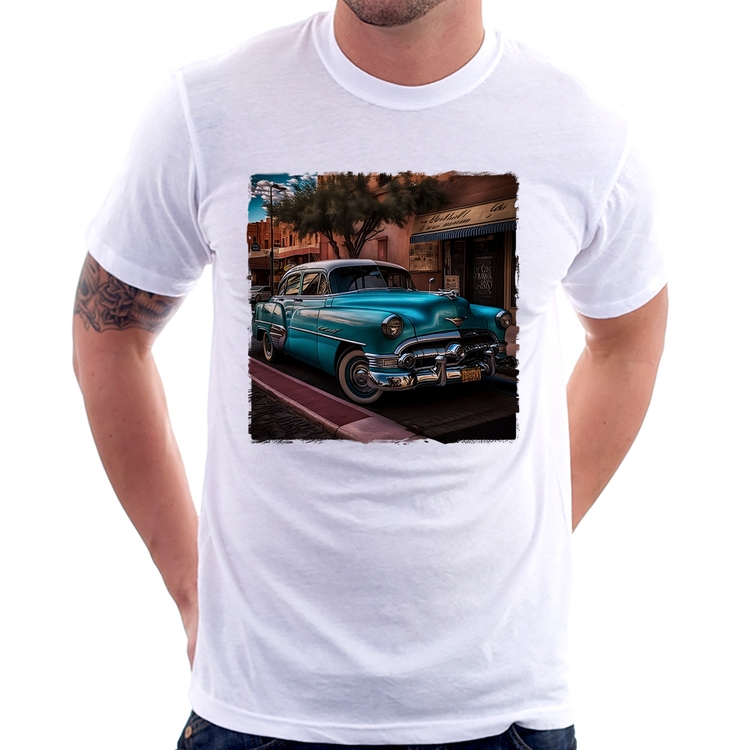 Camiseta Carro clássico azul