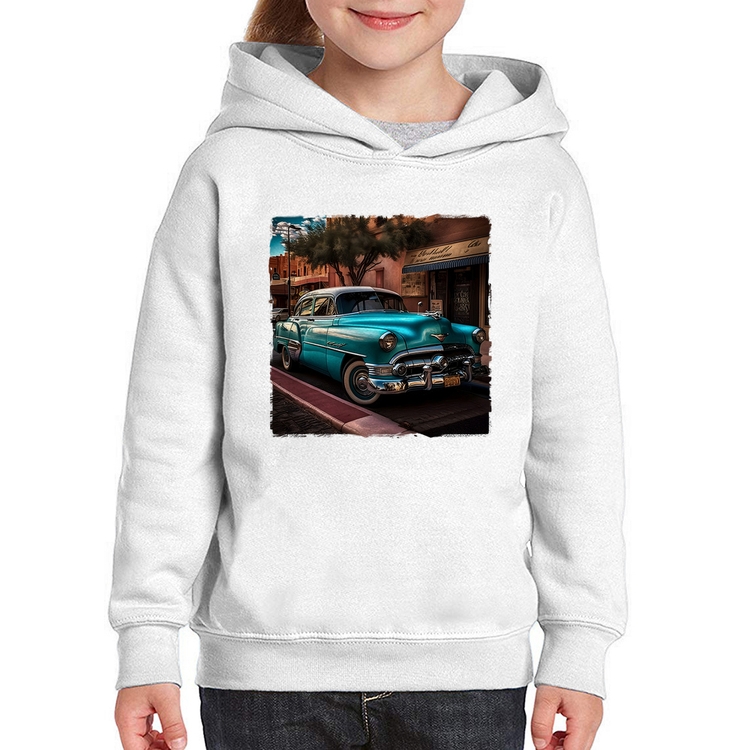 Moletom Infantil Carro clássico azul
