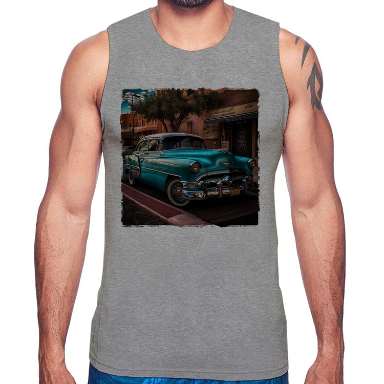 Regata Carro clássico azul - Cinza