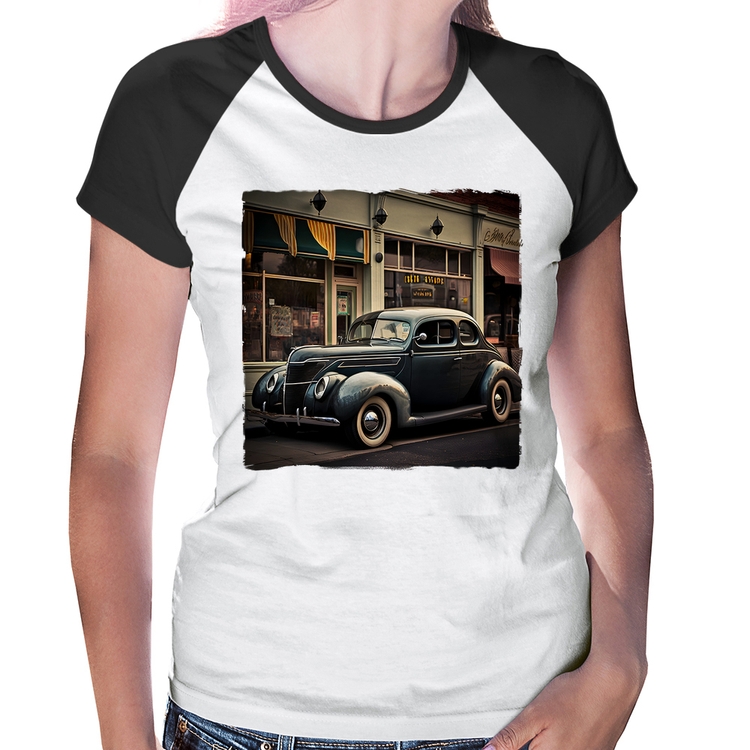 Baby Look Raglan Carro clássico na cidade