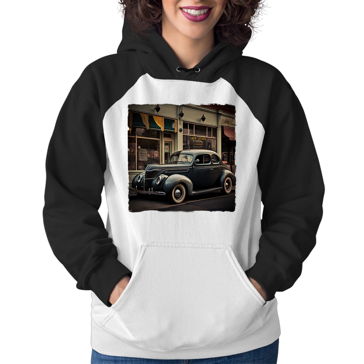 Moletom Feminino Carro clássico na cidade