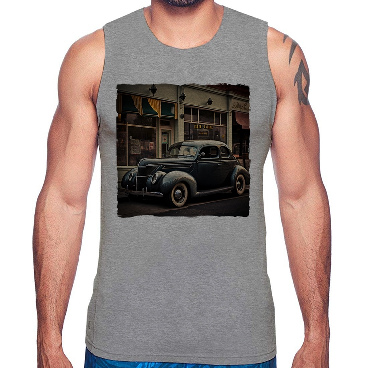 Regata Carro clássico na cidade - Cinza