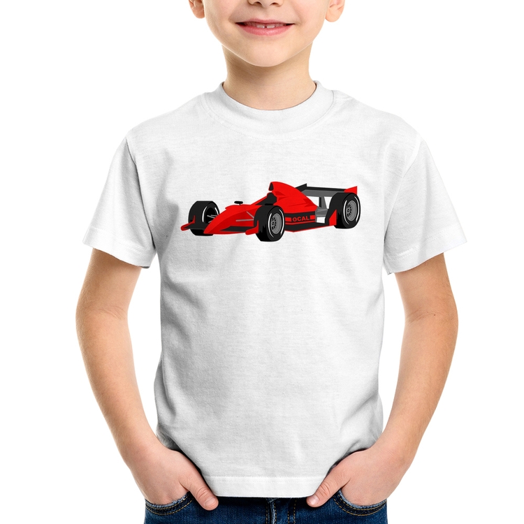 Camiseta Infantil Carro de Corrida