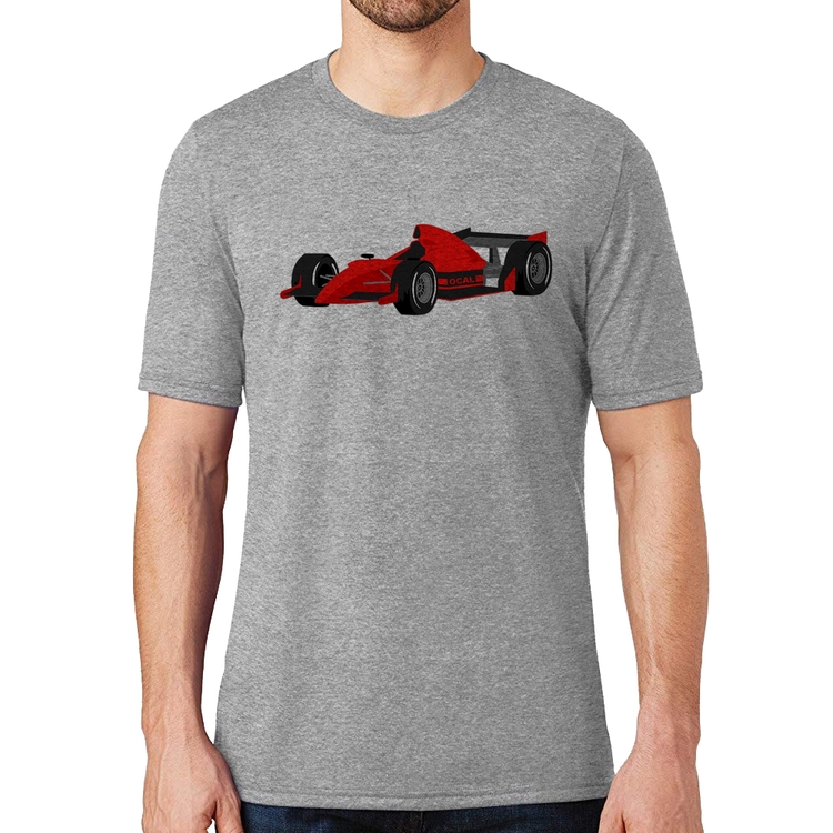 Camiseta Carro de Corrida - Cinza