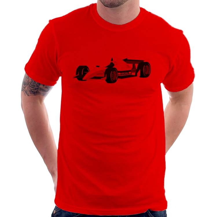 Camiseta Carro de Corrida - Vermelha