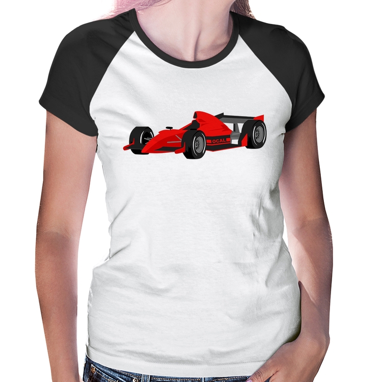 Baby Look Raglan Carro de Corrida