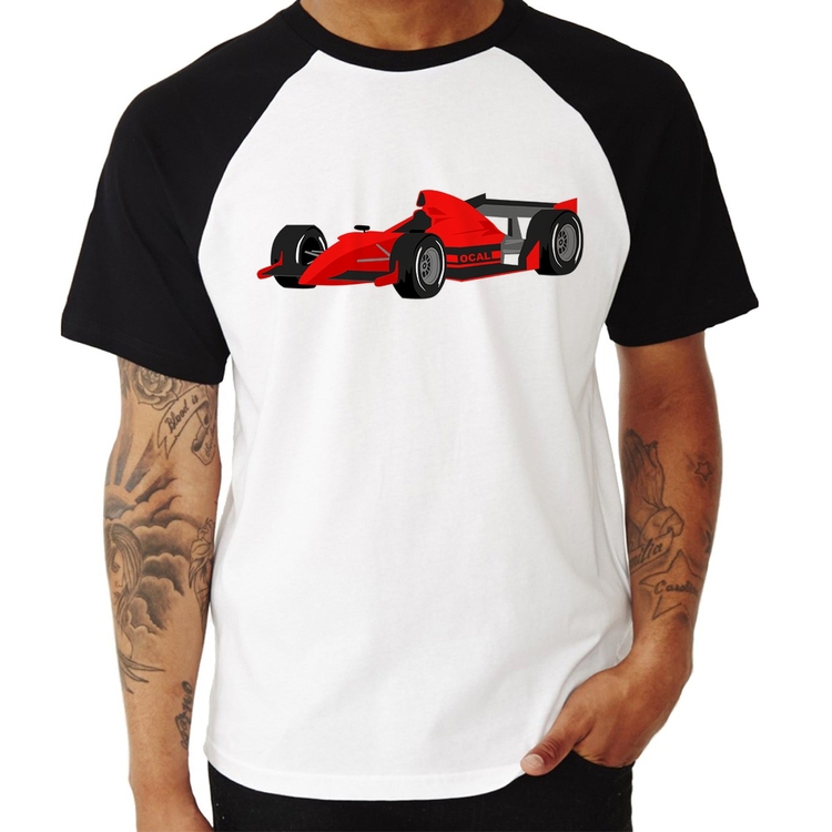Camiseta Raglan Carro de Corrida
