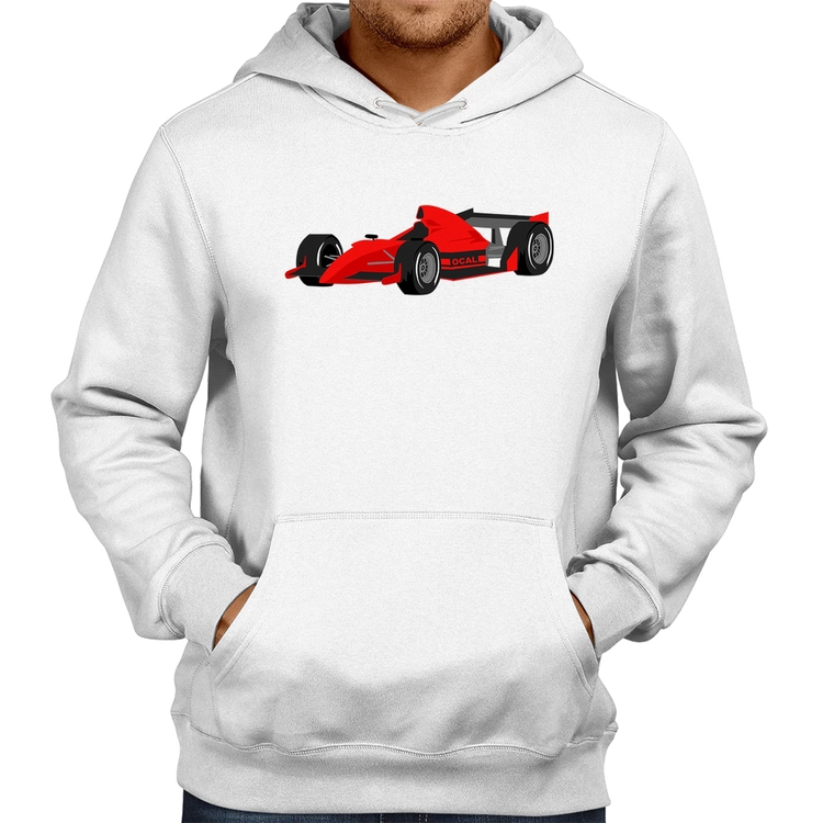 Moletom Carro de Corrida - Branco