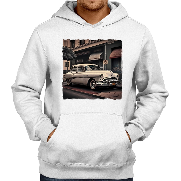 Moletom Carro retrô branco - Branco