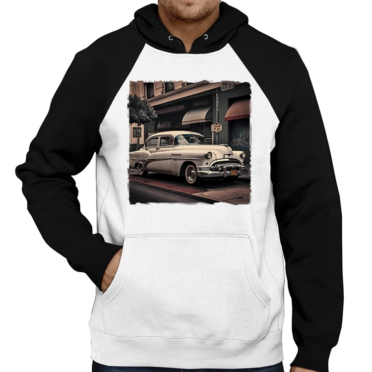 Moletom Carro retrô branco