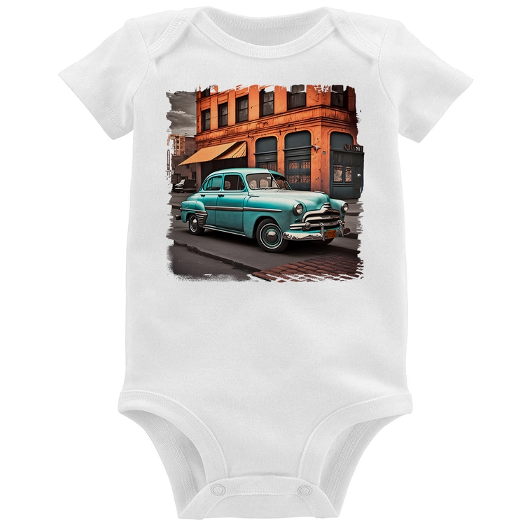 Body Bebê Carro retrô na cidade