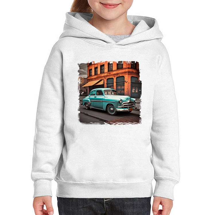 Moletom Infantil Carro retrô na cidade