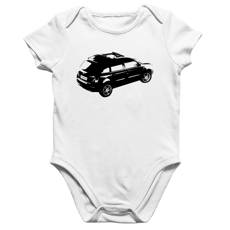 Body Bebê Algodão Carro Stilo Blackmotion - Branco