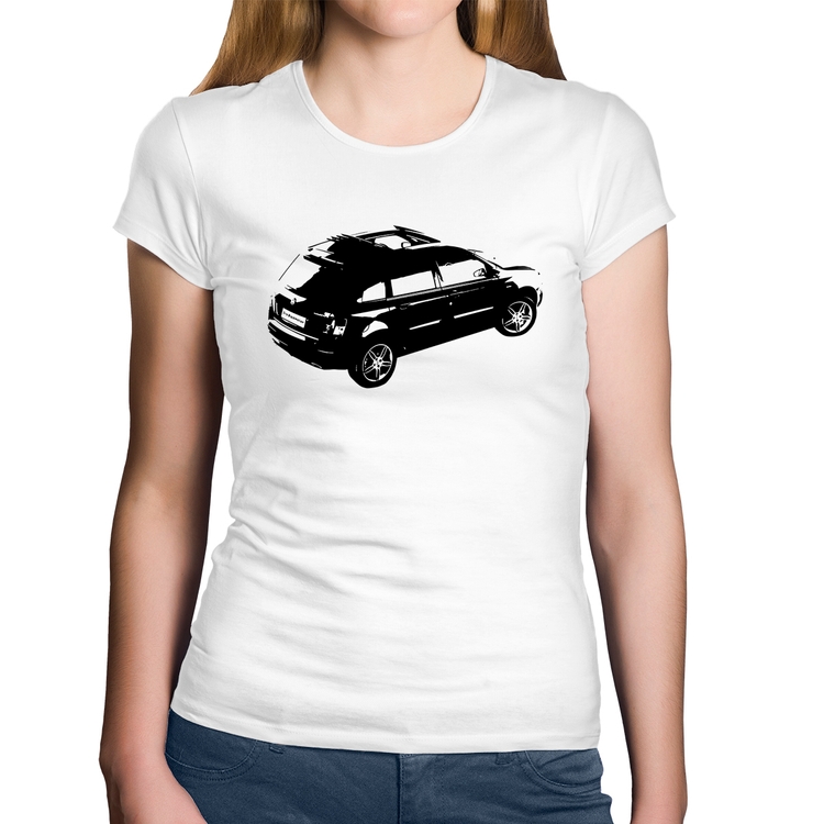 Baby Look Algodão Carro Stilo Blackmotion - Branca