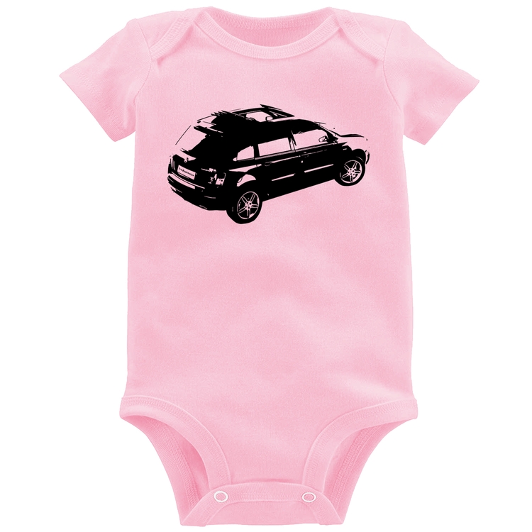 Body Bebê Carro Stilo Blackmotion - Rosa Bebê