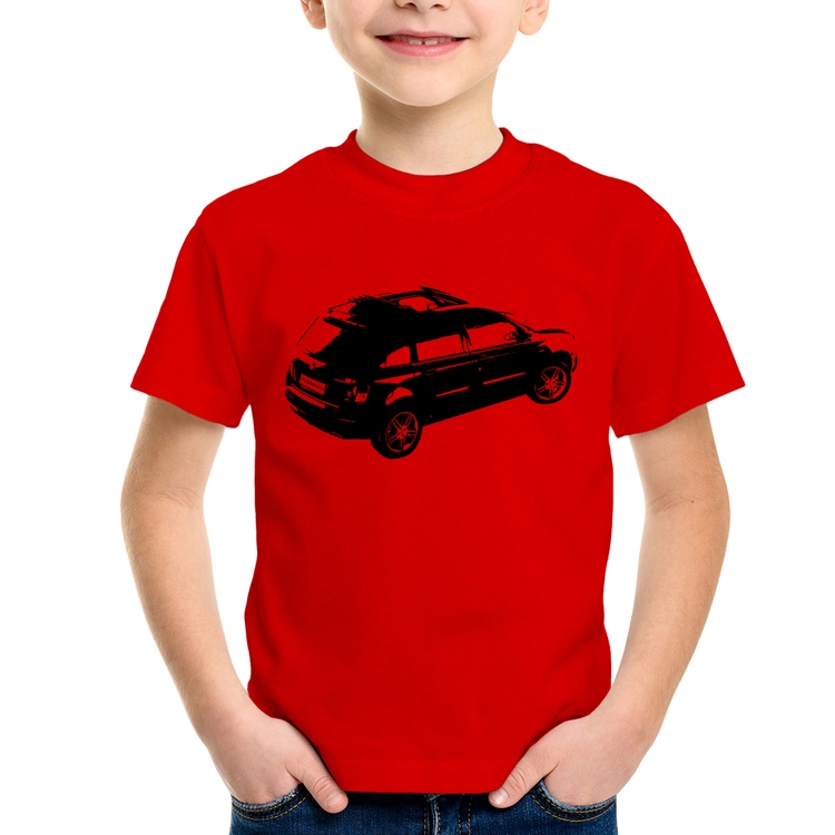 Camiseta Infantil Carro Stilo Blackmotion - Vermelha