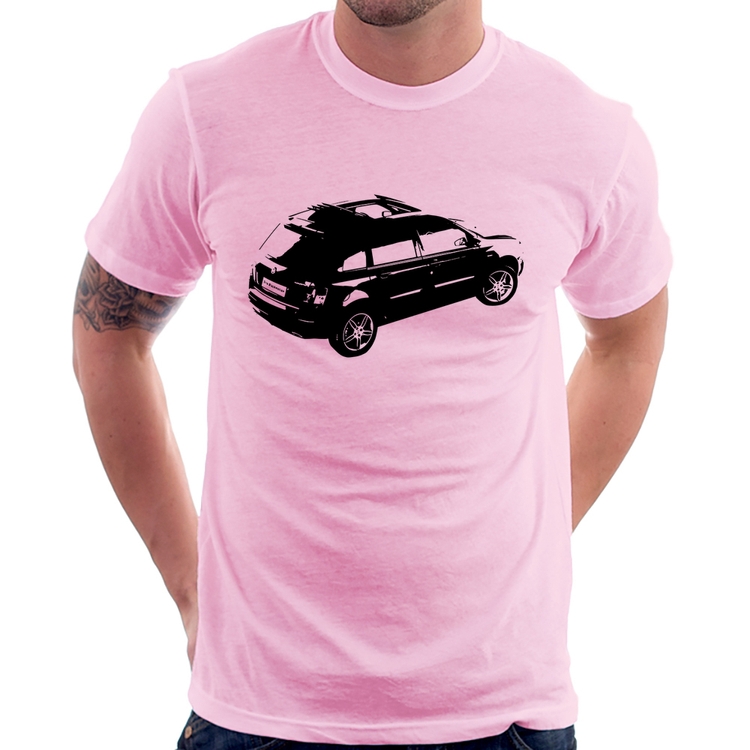 Camiseta Carro Stilo Blackmotion - Rosa Bebê
