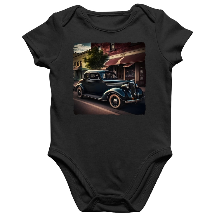 Body Bebê Algodão Carro vintage na cidade