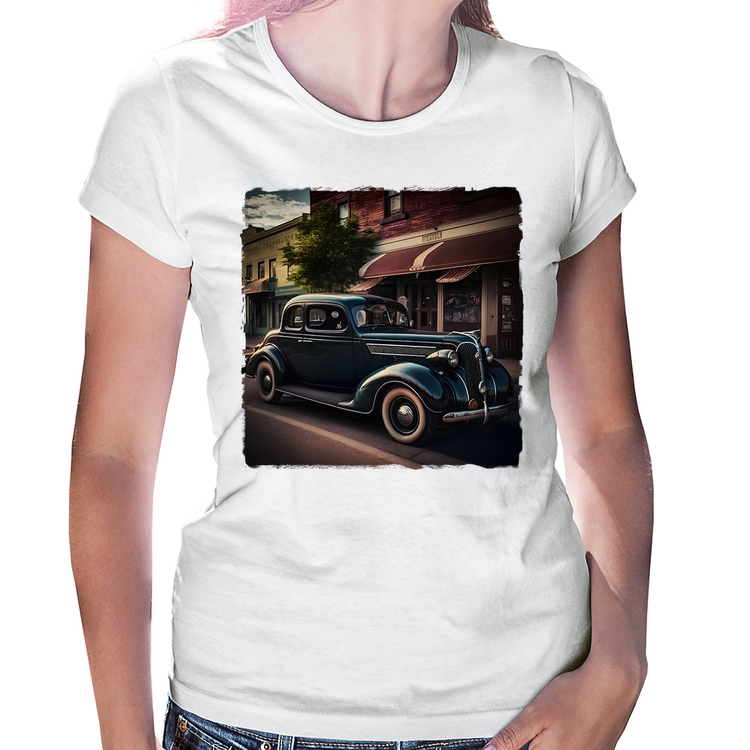 Baby Look Carro vintage na cidade