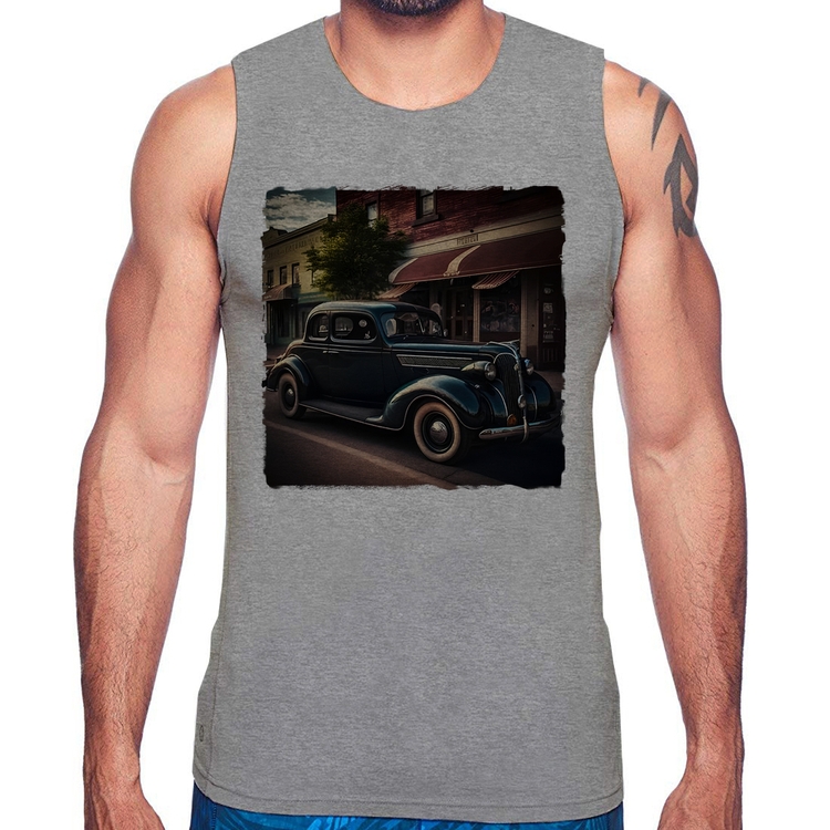 Regata Carro vintage na cidade - Cinza