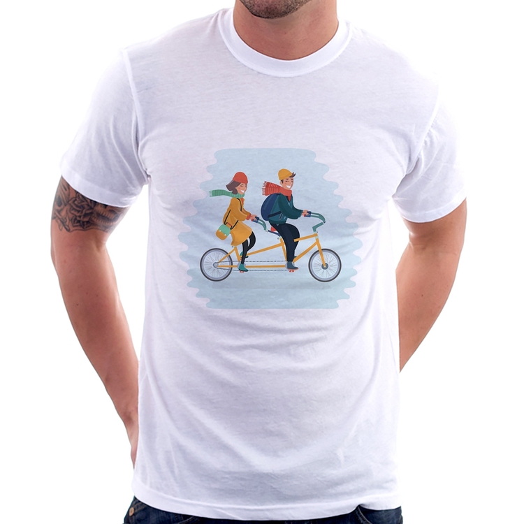 Camiseta Casal  Bicicleta