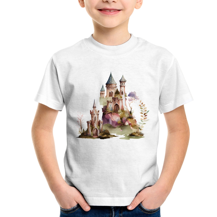 Camiseta Infantil Castelo de Fadas