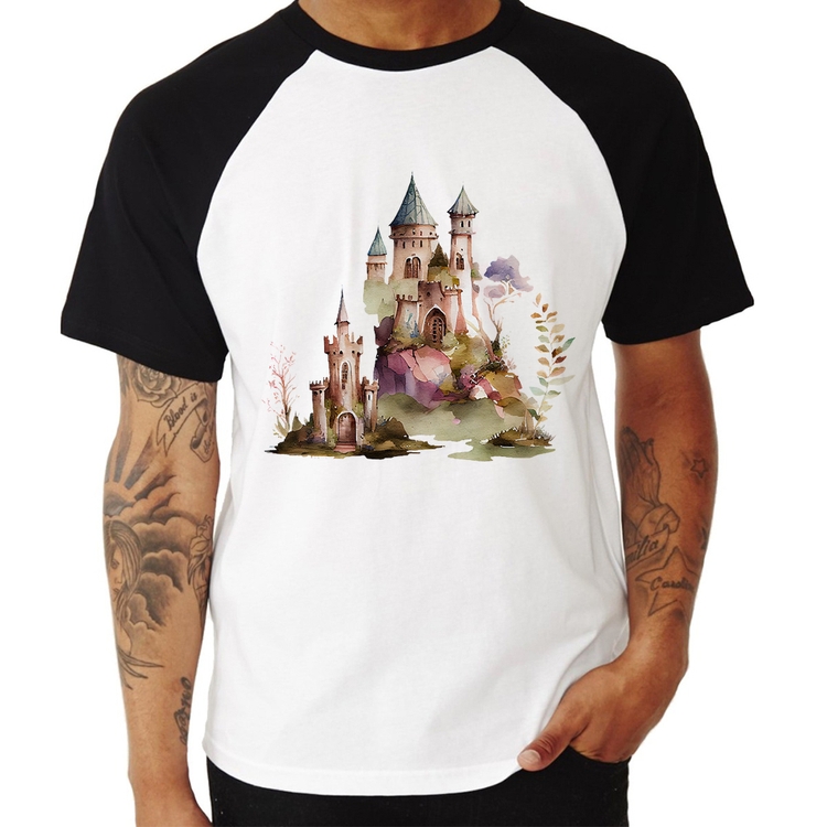 Camiseta Raglan Castelo de Fadas