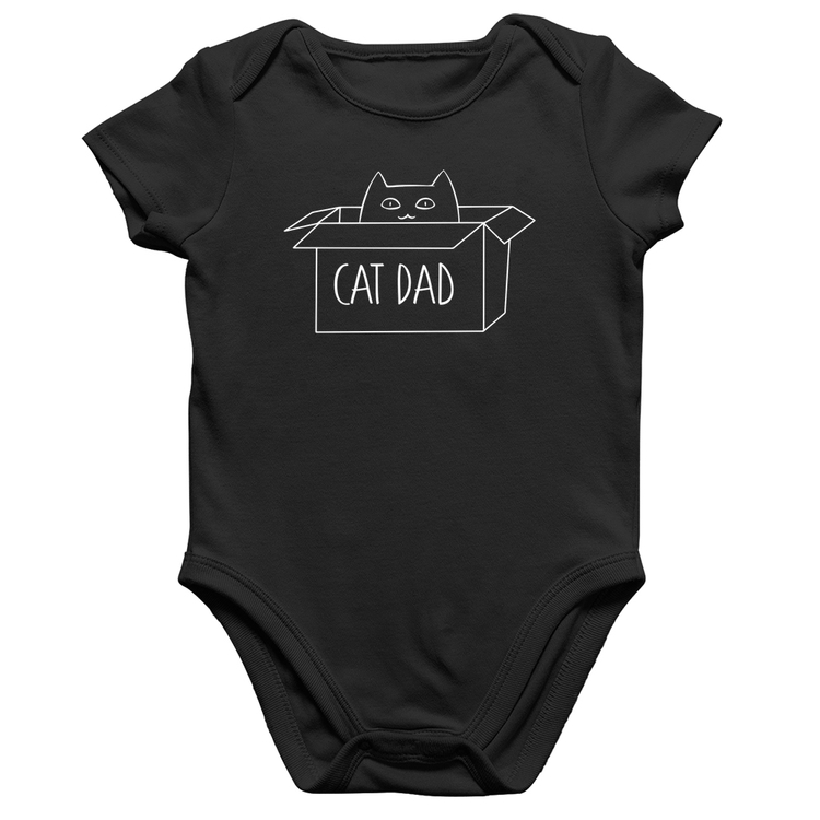 Body Bebê Algodão Cat Dad