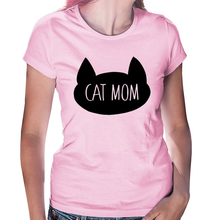 Baby Look Cat Mom - Rosa Bebê