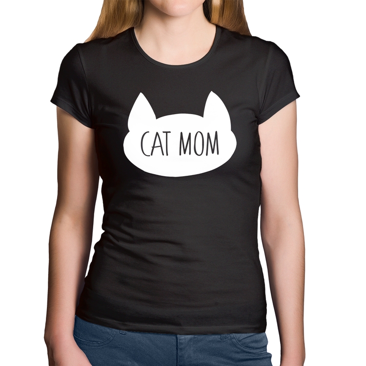 Baby Look Algodão Cat Mom