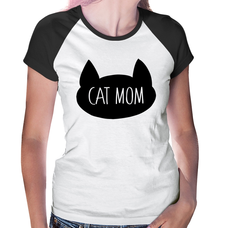 Baby Look Raglan Cat Mom