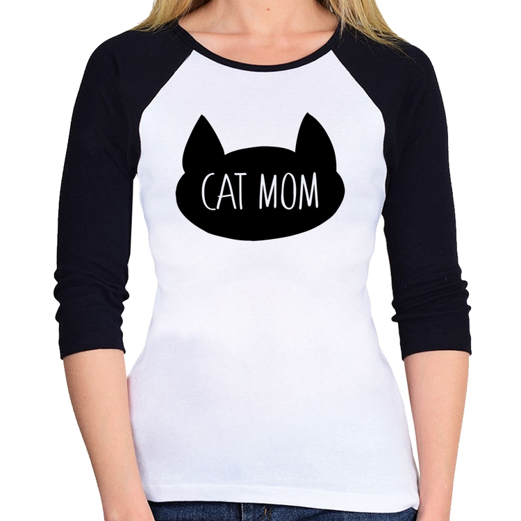 Baby Look Raglan Cat Mom Manga 3/4