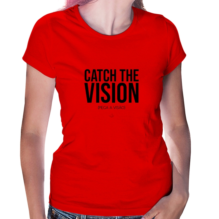 Baby Look Catch the Vision - Vermelha