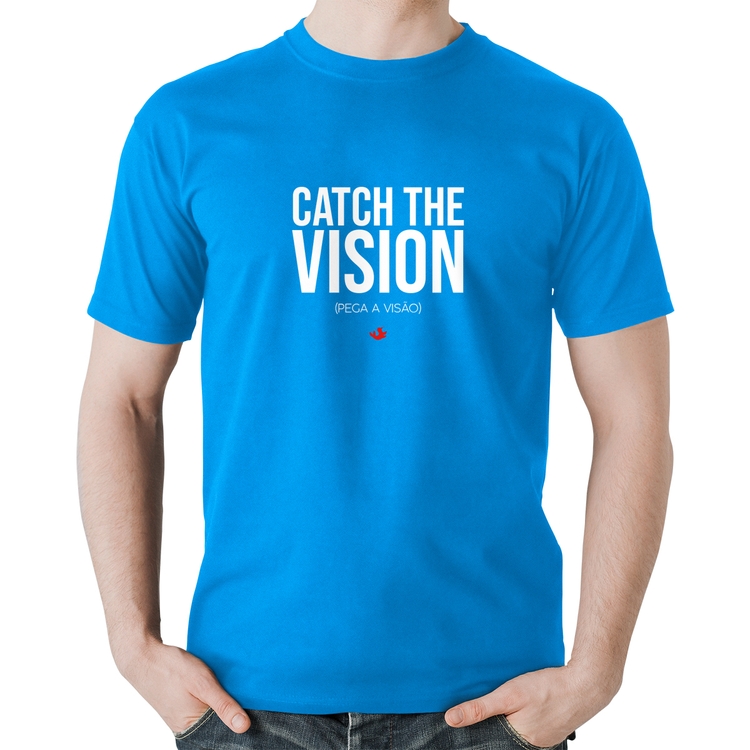 Camiseta Algodão Catch the Vision - Azul