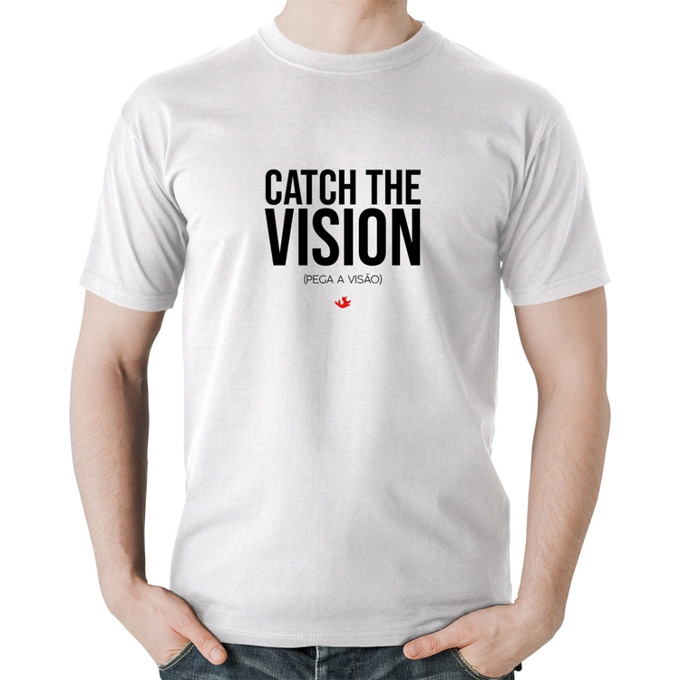 Camiseta Algodão Catch the Vision - Branca