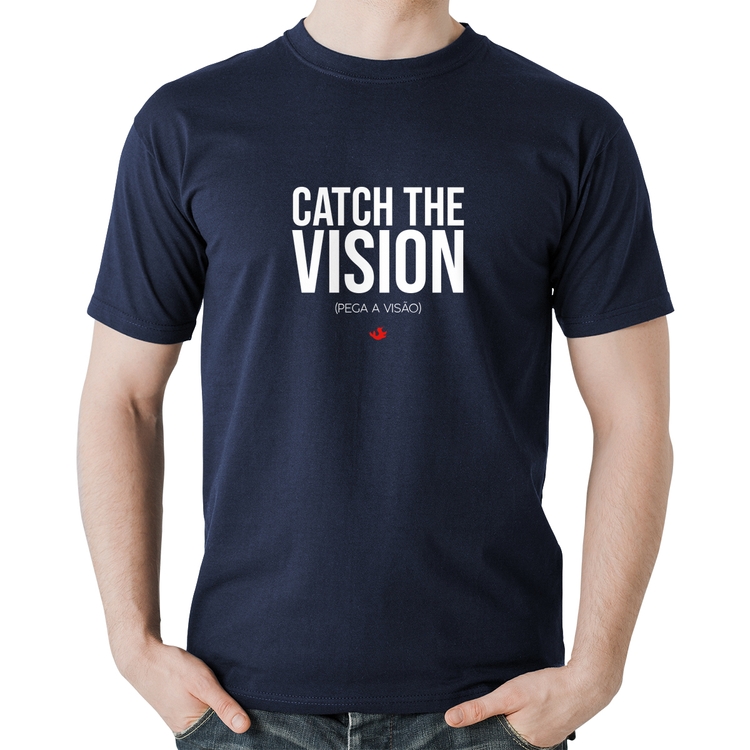 Camiseta Algodão Catch the Vision - Marinho