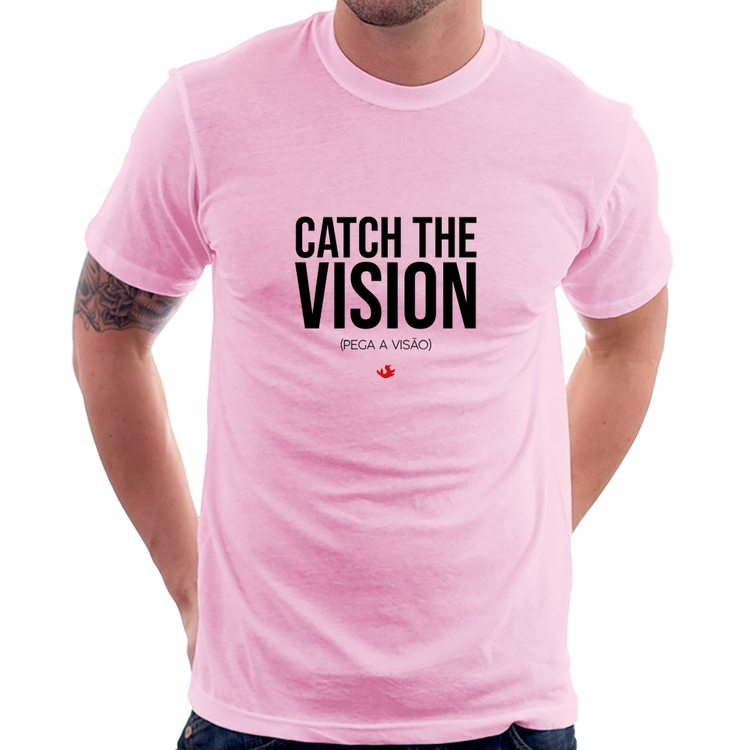 Camiseta Catch the Vision - Rosa Bebê