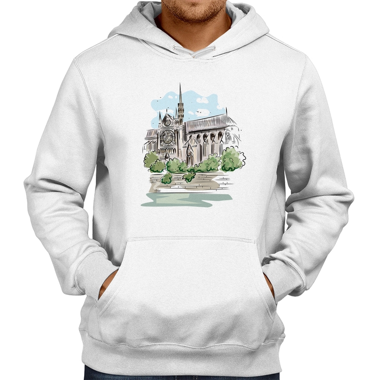 Moletom Catedral de Notre-Dame de Paris - Branco