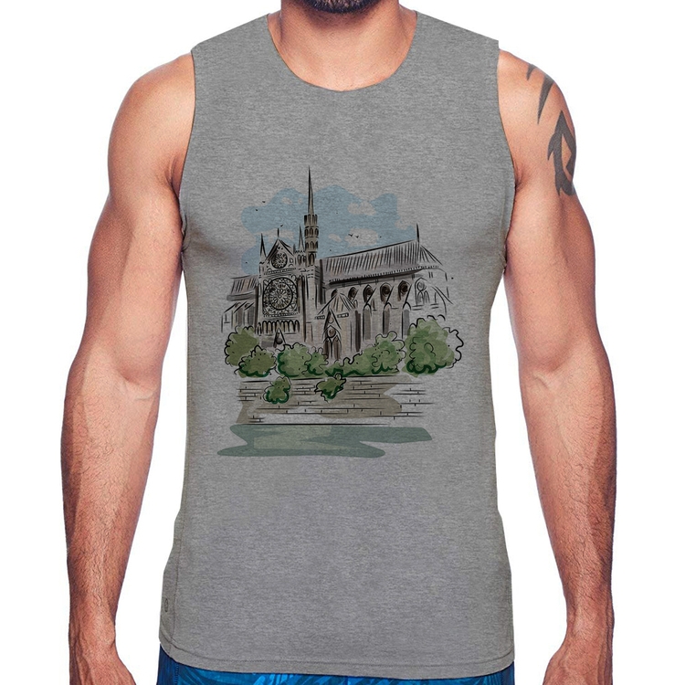 Regata Catedral de Notre-Dame de Paris - Cinza