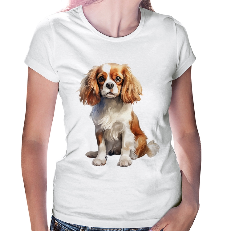 Baby Look Cachorro Cavalier King Charles Spaniel Blenheim