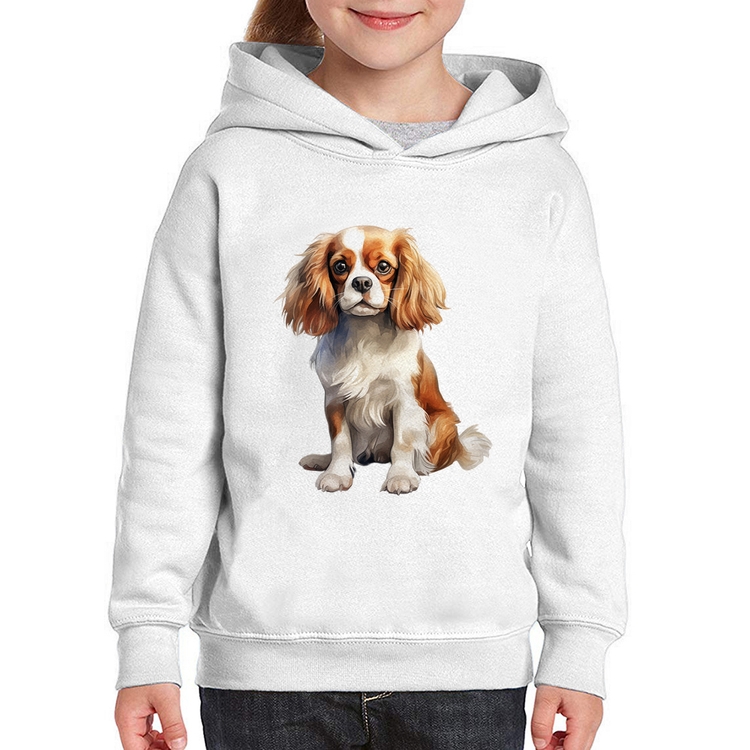 Moletom Infantil Cachorro Cavalier King Charles Spaniel Blenheim
