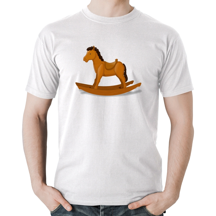 Camiseta Algodão Cavalinho De Pau - Branca