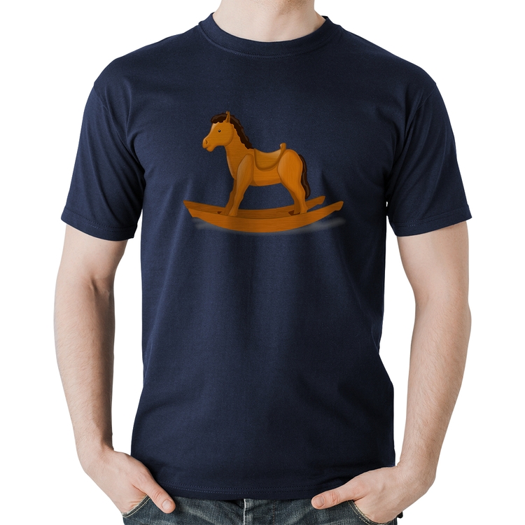 Camiseta Algodão Cavalinho De Pau - Marinho