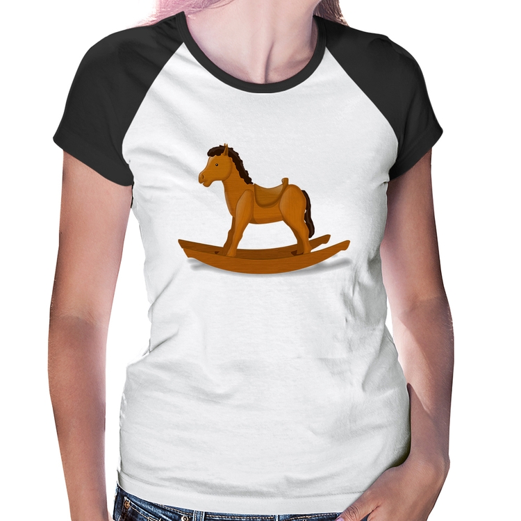 Baby Look Raglan Cavalinho De Pau