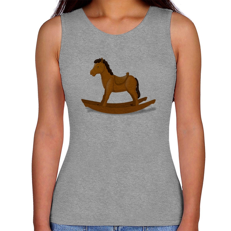 Regata Feminina Cavalinho De Pau - Cinza