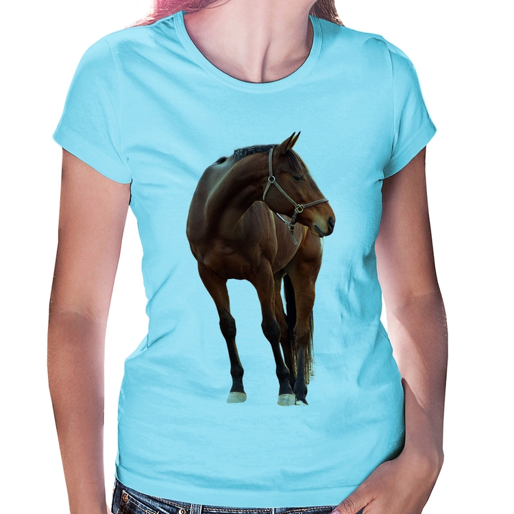 Baby Look Cavalo Andaluz - Azul Bebê