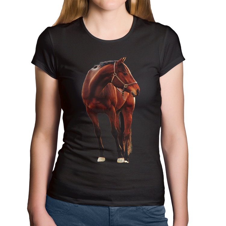 Baby Look Algodão Cavalo Andaluz